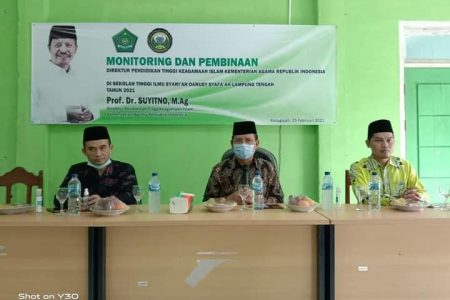 Dirjen Diktis Kemenag RI Monitoring dan Pembinaan Di Kampus STIS Darusy Syafa’ah Lampung Tengah
