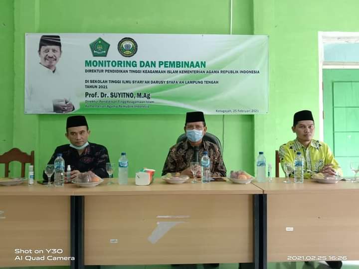 Dirjen Diktis Kemenag RI Monitoring dan Pembinaan Di Kampus STIS Darusy Syafa’ah Lampung Tengah