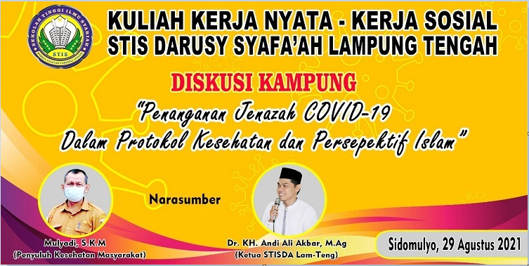 Diskusi Kampung Bersama Ketua STIS Darusy Syafa’ah Tentang Penanganan Jenazah Covid-19