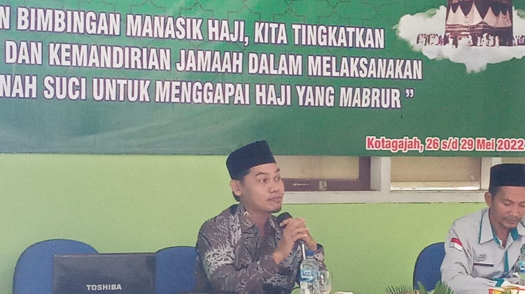 Ketua STISDA Lampung Tengah Isi Pembekalan Calon Haji 1443 H  / 2022 M